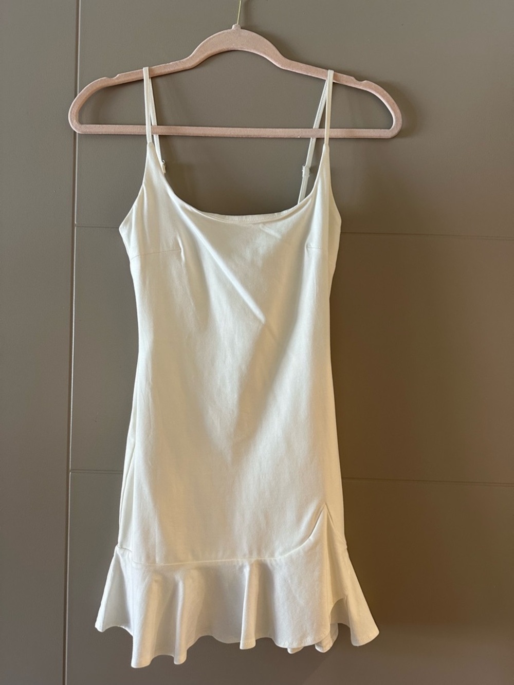 Princess Polly Ivory Ruffle Hem Slip Dress size S
